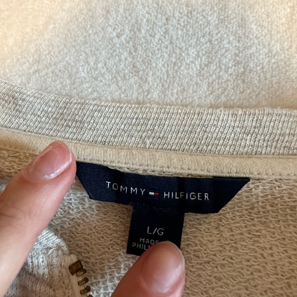 Tommy Hilfiger Gray Zip Up Jacket SIZE L - Picture 6 of 7